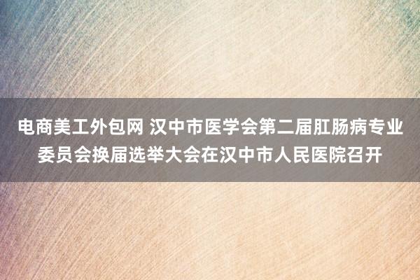 电商美工外包网 汉中市医学会第二届肛肠病专业委员会换届选举大会在汉中市人民医院召开